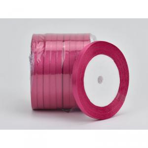 Magenta szatén szalag 6mm 10 tekercs
