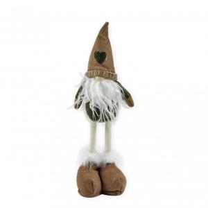 Manó fiú/lány álló barna/zöld 35cm 059464 2f