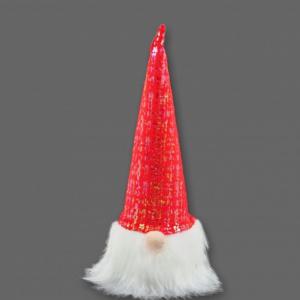 Manó hosszú gyöngyházas sapkában 30cm 3féle