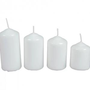 Mártott 40mm-es lépcsős gyertya fehér (csom ár)