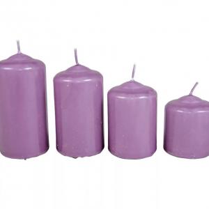 Mártott 50mm-es lépcsős gyertya halvány lila (csom ár)