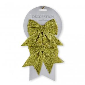 Masni dekoráció arany 2db 13cm