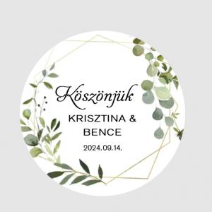 Matrica - Egyedi névvel ellátott személyre szabott matrica stílus 1