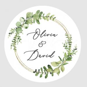 Matrica - Egyedi névvel ellátott személyre szabott matrica stílus 14