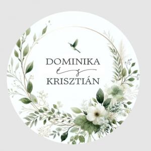 Matrica - Egyedi névvel ellátott személyre szabott matrica stílus 4