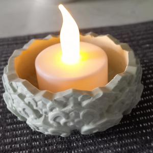 Mécsestartó tál gipszből