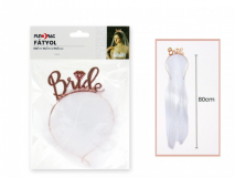 Menyasszonyi fátyol Bride 80cm