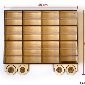 Natur Pótkocsi Kamionhoz - Kisautó Tároló Kamion - Ajándék gyerekeknek