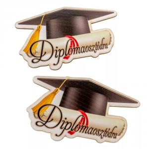 Nyomtatott dekorkarton Diplomaosztódra 10cm 2db-os
