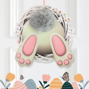 Nyomtatott dekorkarton - Nyuszi popó 20cm