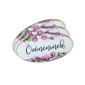 Nyomtatott dekorkarton - Óvónéninek ovál tábla 1db