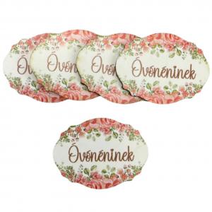 Nyomtatott dekorkarton - Óvónéninek rózsàs tábla 1db