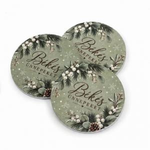 Nyomtatott fa tábla - Békés ünnepeket tábla 3db/csomag