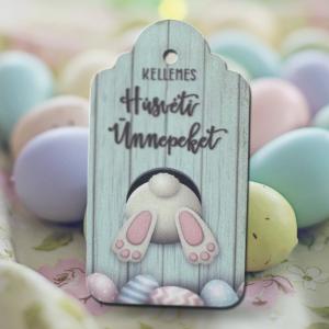 Nyomtatott fa tábla -Kellemes Húsvéti Ünnepeket 1 db