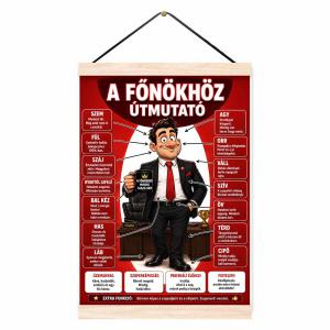 Oklevél - A Főnökhöz Útmutató - Vicces Ajándék Főnököknek
