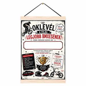 Oklevél A Világ Legjobb BMXesének - Ajándék BMXeseknek, Bicikliseknek