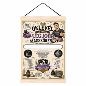 Oklevél A Világ Legjobb Masszőrnek - Ajándék Masszőrnek