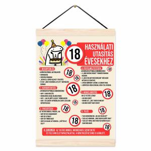 Oklevél - Használati Utasítás 18 Évesekhez - Születésnapi Oklevél - 18. Születésnapi Ajándék