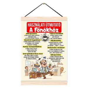 Oklevél - Használati Útmutató A Főnökhoz - Vicces Ajándék Főnöknek