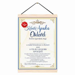 Oklevél - Kíváló Apuka Oklevél Apáknak, Apák Napi Ajándék