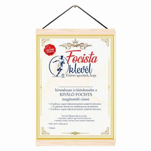 Oklevél - Kíváló Focista Oklevél, Focistának Ajándék