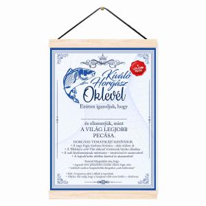 Oklevél - Kíváló Horgász Oklevél, Horgász Ajándék