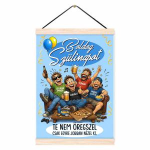 Oklevél Születésnapra - Boldog Születésnapot Oklevél kék - Születésnapi Ajándék