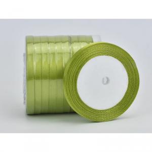 Olíva zöld szatén szalag 6mm 10 tekercs