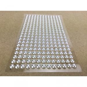 Öntapadós flitter gyöngyök fehér260db/levél 0,5cm