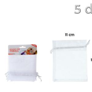 Organza tasak piros 3db 17x23cm 215845