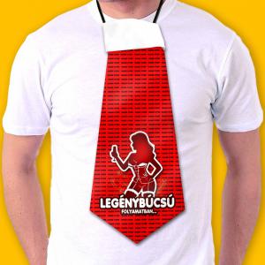Óriás Nyakkendő – Legénybúcsú folyamatban – Vicces Legénybúcsú Nyakkendő piros