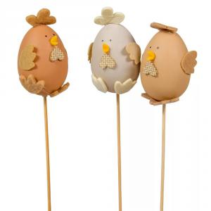 Pálcás tojás csibe 8+15cm 1db beszúró