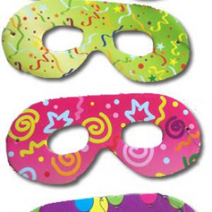 Papír szemüveg 6 db/cs - mintás - gyerek