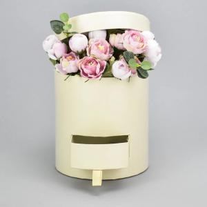 Papírdoboz henger fiókos krém