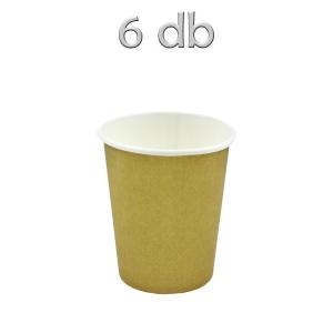 Papírpohár arany 6db 8,5cm