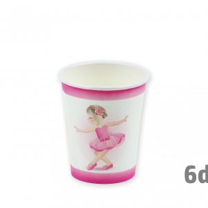 Papírpohár balerina 6db 1,5x11cm