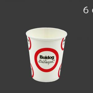 Papírpohár Boldog Szülinapot 6db 7,5x8,5cm