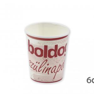 Papírpohár Boldog Szülinapot rózsaszín 6db 250ml