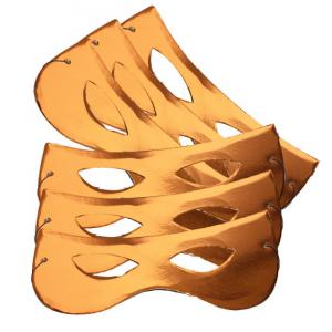 Papírszemüveg, fényes, arany, 6 db/cs