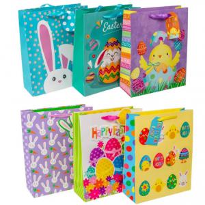 Papírtasak húsvéti 32x26cm vegyes minták 1db