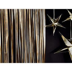Party függöny, metál arany, 90 X 250 cm
