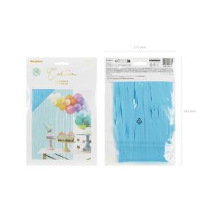 Party függöny, világos ég-kék, 100 X 200 cm