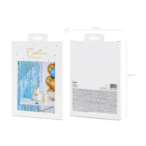 Party függöny, világos kék, 90 X 250 cm