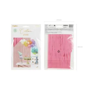 Party függöny, világos rózsaszín, 100 X 200 cm