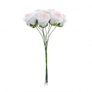 Pick rózsa hab 2cm s/8 fehér