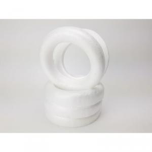 Polisztirol félkoszorú 14,5cm 5db/cs fehér