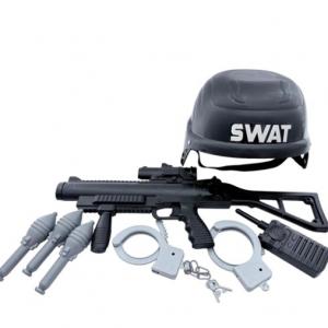 Rendőr szett hálóban kisfiúknak jelmez