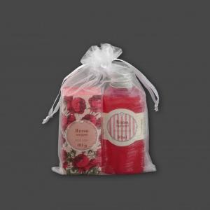 Rózsa szappan +tusfürdő organzában 60g+50ml