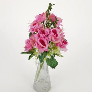 Rózsacsokor 10 fejes pink