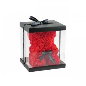 Rózsamaci piros díszdobozban 24 cm